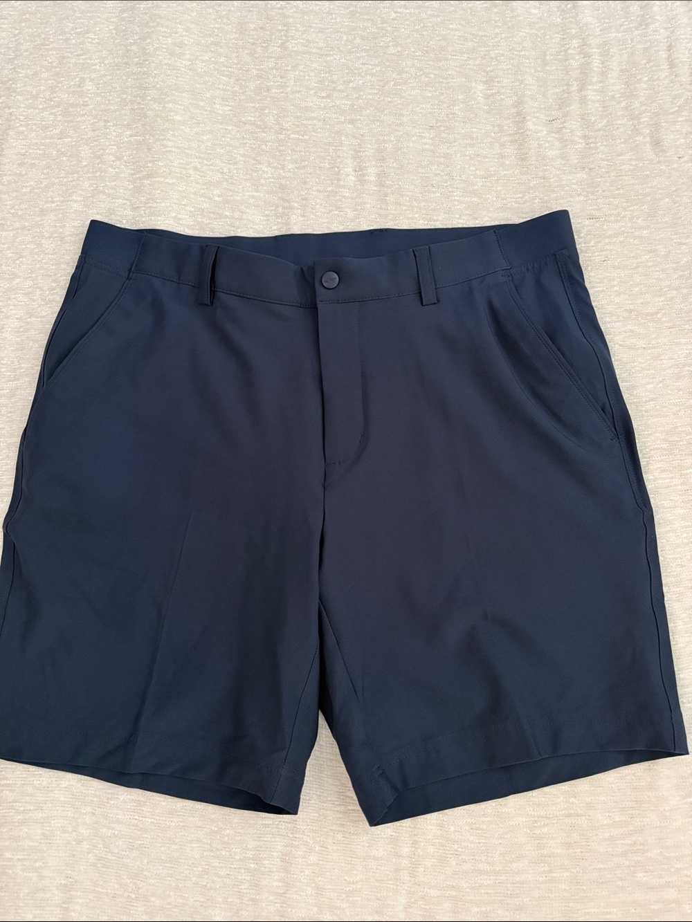 Greg Norman Collection Navy Flat-Front Performance Shorts